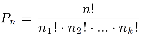 Wzór na permutacje z powtórzeniami
